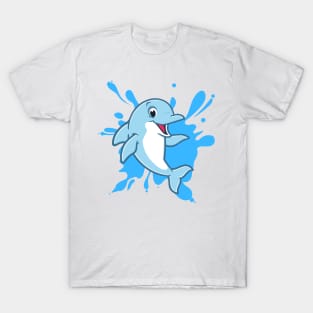 Cute Dolphin Design T-Shirt